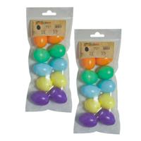 Decoratie paaseieren gekleurd - 20x stuks - 4,5 cm - DIY - zelf te decoreren