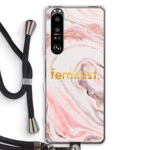 Feminist: Sony Xperia 1 III Transparant Hoesje met koord