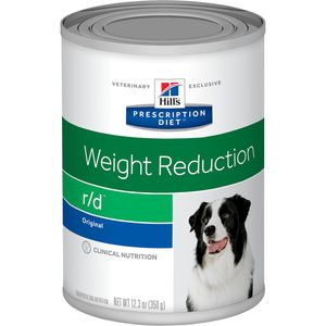 Hill's Prescription Diet R/D Weight Loss nat hondenvoer blik 1 tray (12 x 350 g)