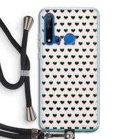 Hartjes: Huawei P20 Lite (2019) Transparant Hoesje met koord