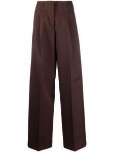 Golden Goose pantalon droit à détails plissés - Marron