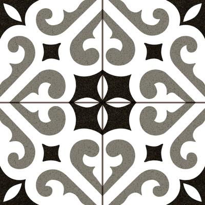 Vloertegel Cemento Decor Verona Grey 45x45