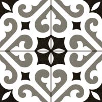 Vloertegel Cemento Decor Verona Grey 45x45