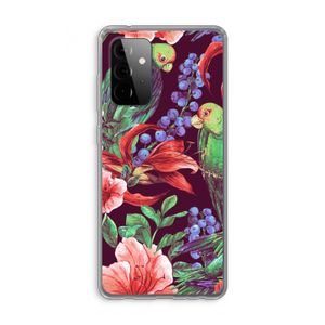Papegaaien: Samsung Galaxy A72 Transparant Hoesje