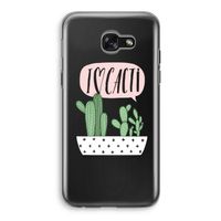 I love cacti: Samsung Galaxy A5 (2017) Transparant Hoesje