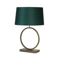 Searchlight TafellampElegant brons met emerald kap - EU93102EM