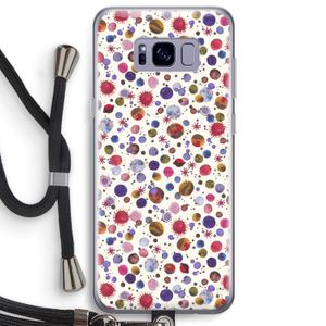 Planets Space: Samsung Galaxy S8 Plus Transparant Hoesje met koord