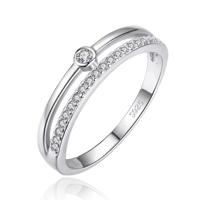 Elenza Sterling .925 Zilveren Solitair Ring met Zirkonia-19mm