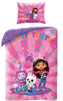 Gabby&apos;s Dollhouse dekbedovertrek Party - 100 x 135 cm - Katoen
