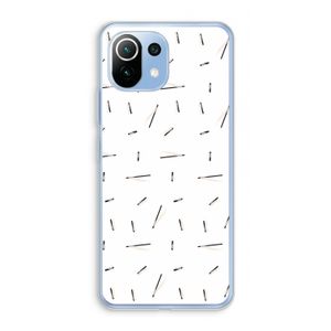 Hipster stripes: Xiaomi Mi 11 Lite Transparant Hoesje