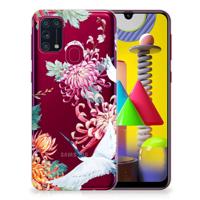 Samsung Galaxy M31 | TPU Hoesje | Bird Flowers