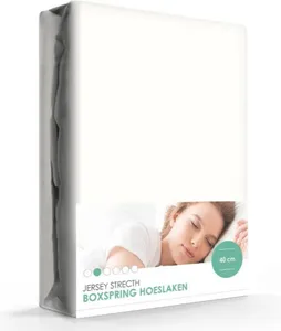 Premium Boxspring Hoeslaken Gebroken Wit - 160/180 x 200/210 cm