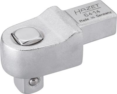 HAZET Insteekvierkantaandrijvingen 6414 · 14 x 18 mm insteekvierkant massief · 1/2 inch (12,5 mm) vierkant massief · Lengte: 63,5 mm