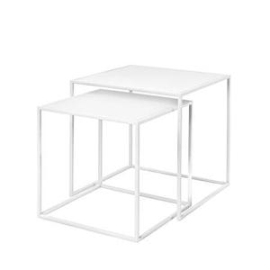 Fera Bijzettafel | Wit | Staal