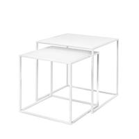 Fera Bijzettafel | Wit | Staal