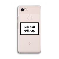 Limited edition: Google Pixel 3 Transparant Hoesje