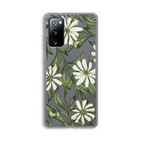 Wit bloemenpatroon: Samsung Galaxy S20 FE / S20 FE 5G Transparant Hoesje