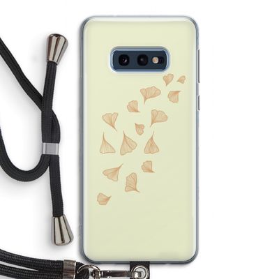 Falling Leaves: Samsung Galaxy S10e Transparant Hoesje met koord