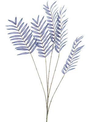 Kunsttak Varen leaf spray Mirja blue 93 cm - Buitengewoon de boet