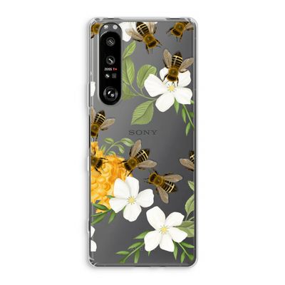 No flowers without bees: Sony Xperia 1 III Transparant Hoesje