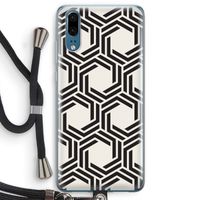 Geometrisch patroon: Huawei P20 Transparant Hoesje met koord