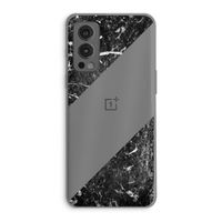 Zwart marmer: OnePlus Nord 2 5G Transparant Hoesje