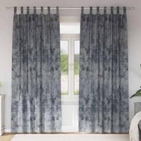 VidaXL Velvet gordijnen 2 pcs zilvergrijs 260 x 140 cm fluweel