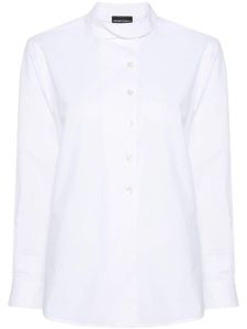 Emporio Armani chemise à col claudine - Blanc