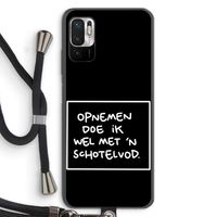 Schotelvod: Xiaomi Redmi Note 10 5G Transparant Hoesje met koord