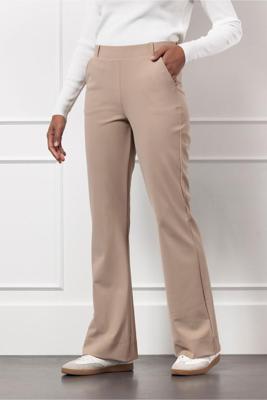 Studio Anneloes Flair Bonded Trousers 94800 Flared 2200 Latte
