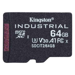 Kingston Technology Industrial flashgeheugen 64 GB MicroSDXC UHS-I Klasse 10