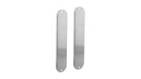 Intersteel deurschilden geheel blind 220x41x8mm ovaal - RVS Intersteel deurschilden geheel blind 220x41x8mm ovaal - RVS