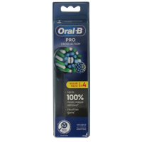 Oral B Opzetborstel action black 4 Stuks