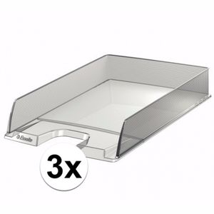 3 stuks brievenbakjes transparant A4 formaat