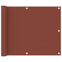 VidaXL Balkonscherm 75x500 cm oxford stof terracotta