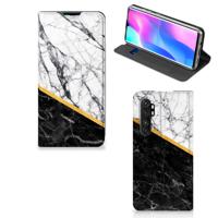 Xiaomi Mi Note 10 Lite | Standcase | Marmer Wit Zwart - Origineel Cadeau Man
