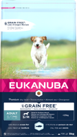 Eukanuba graanvrij zeevis kleine & middelgrote rassen hondenvoer 3kg zak