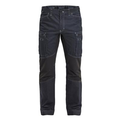Blåkläder 1459 service werkbroek denim stretch - blauw/zwart maat 52