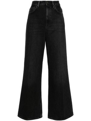 Acne Studios jean ample 2022F à taille haute - Noir