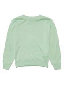 MM6 Maison Margiela Kids pull à logo brodé - Vert