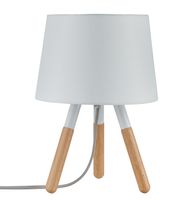 Paulmann Neordic Berit 79646 Tafellamp LED E27 20 W Wit, Hout - thumbnail