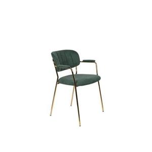 Housecraft Jolien Eetkamerstoelen Goud|Dondergroen - Set van 2