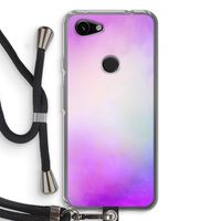 Clouds pastel: Pixel 3a Transparant Hoesje met koord