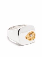 Tom Wood grande bague en or 14ct pavée de diamants - Argent