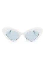 Versace Eyewear La Medusa oval-frame sunglasses - Blanc