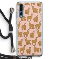 Alpacas: Huawei P20 Pro Transparant Hoesje met koord