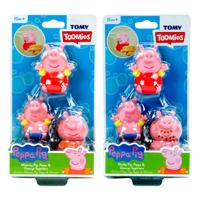 Tomy peppa pig figuren waterspuiters, 3st.