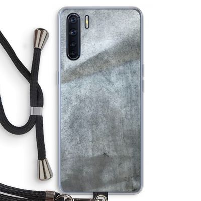 Grey Stone: Oppo A91 Transparant Hoesje met koord