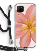 Pink Ellila Flower: Huawei P40 Lite Transparant Hoesje met koord