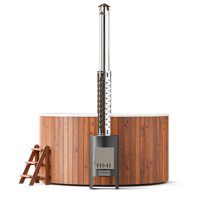 PolarSpa Comfort Family houtgestookte hottub - 8 personen